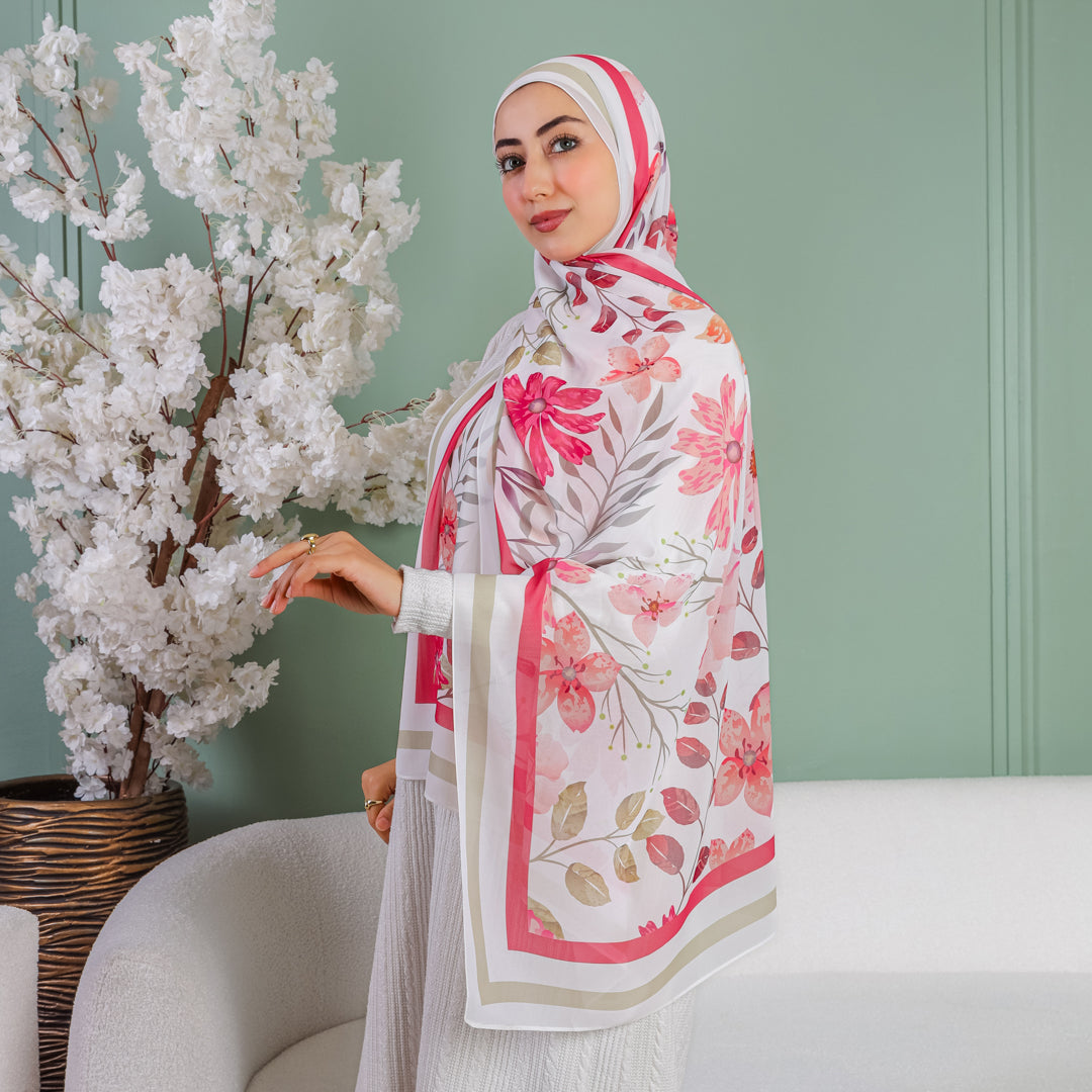 طرحة شيفون ديجيتال ٢متر *٧٠سم - SC8618