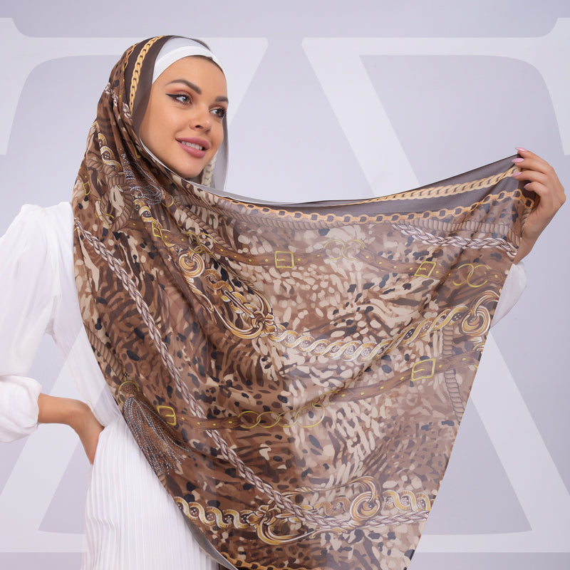 طرحة شيفون ديجيتال ٢متر *٧٠سم - SC8625