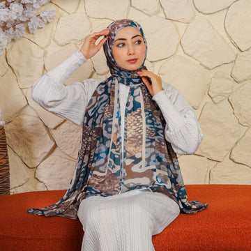 طرحة شيفون ديجيتال ٢متر *٧٠سم - SC8635
