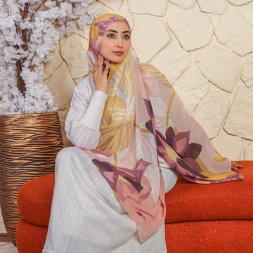 طرحة شيفون ديجيتال ٢متر *٧٠سم - SC8637