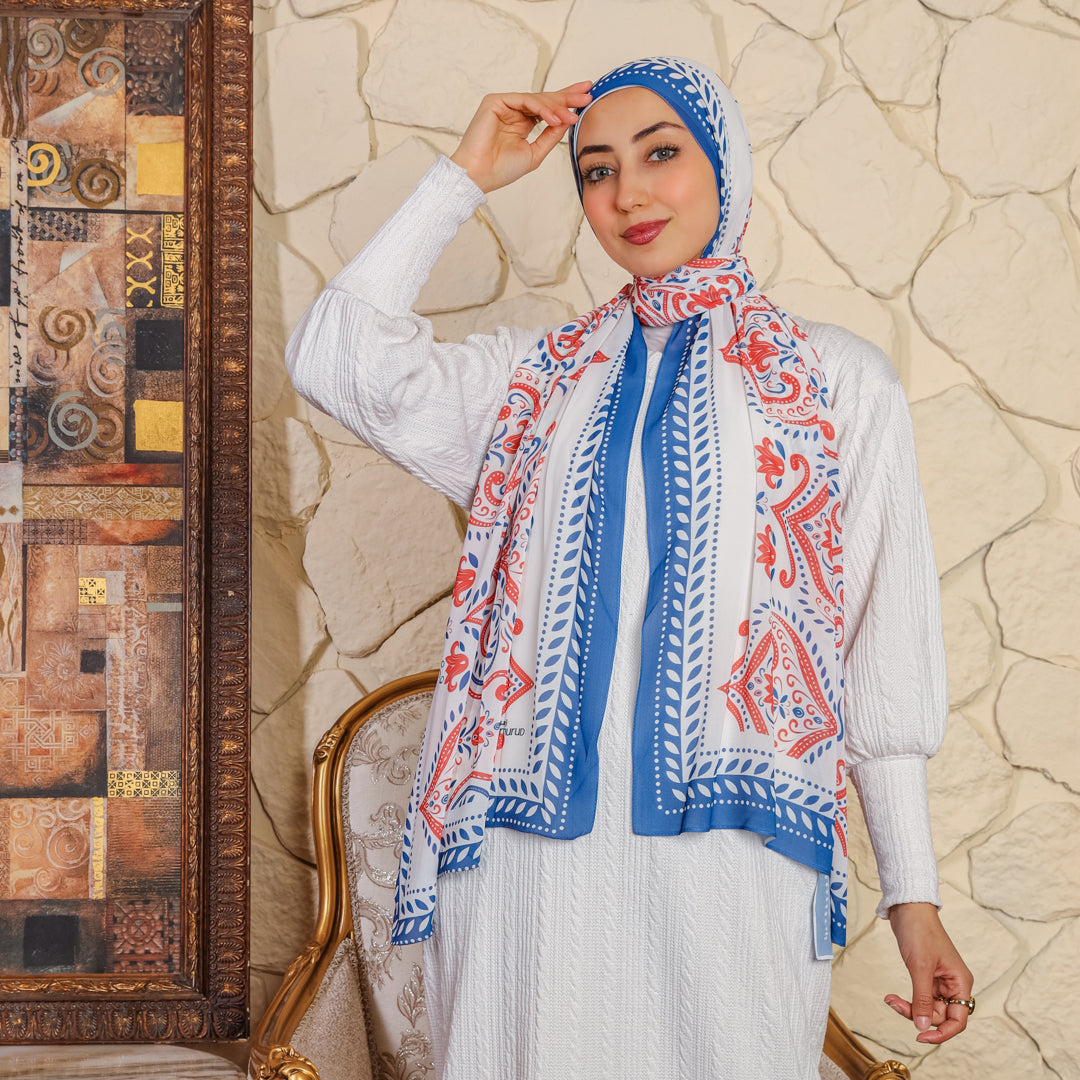 طرحة شيفون ديجيتال ٢متر *٧٠سم - SC8684