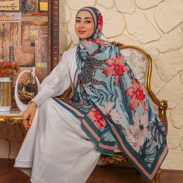 طرحة شيفون ديجيتال ٢متر *٧٠سم - SC8793