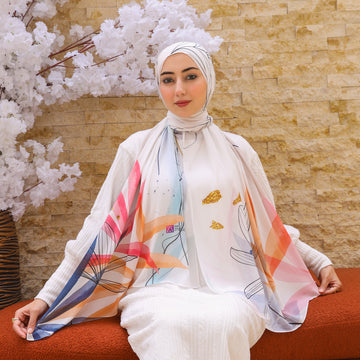 طرحة شيفون ديجيتال ٢متر - SC8815