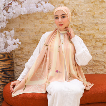 طرحة شيفون ديجيتال ٢متر *٧٠سم - SC8825
