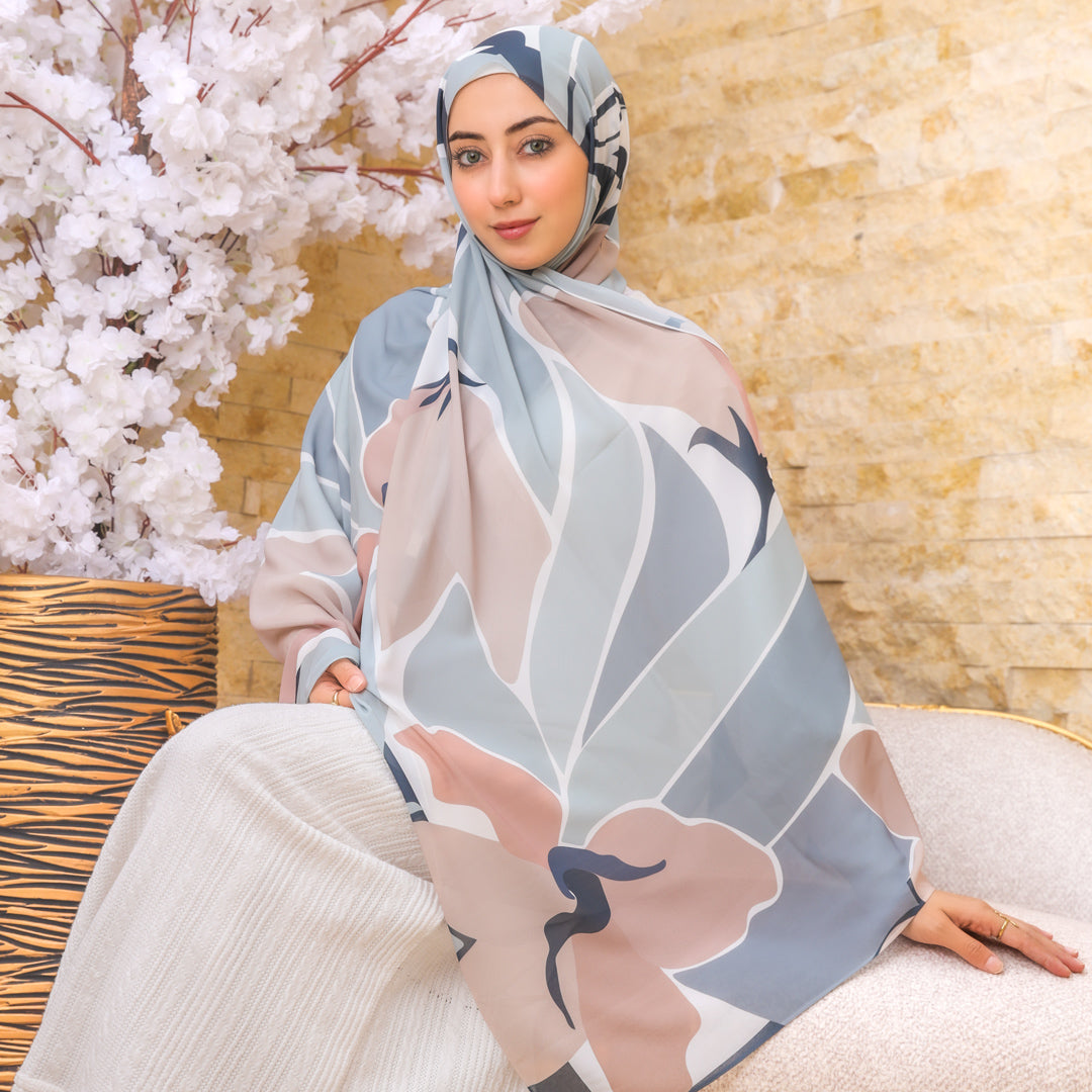 طرحة شيفون ديجيتال ٢متر *٧٠سم - SC8827