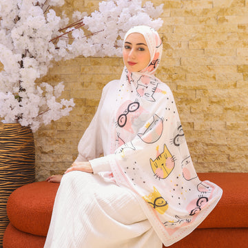 طرحة شيفون ديجيتال ٢متر - SC8855