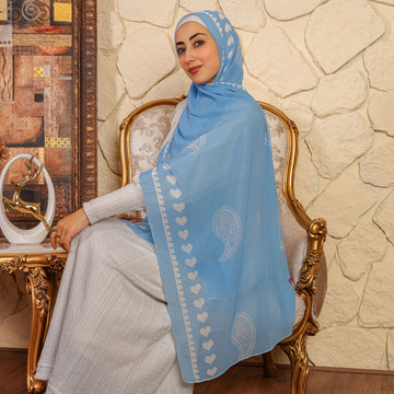 طرحة شيفون ديجيتال ٢متر *٧٠سم - SC9073