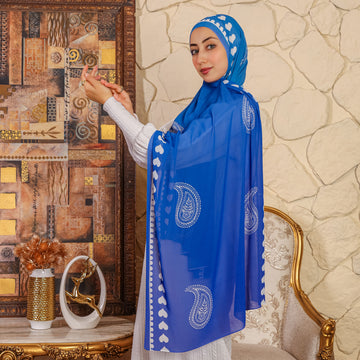 طرحة شيفون ديجيتال ٢متر *٧٠سم - SC9074