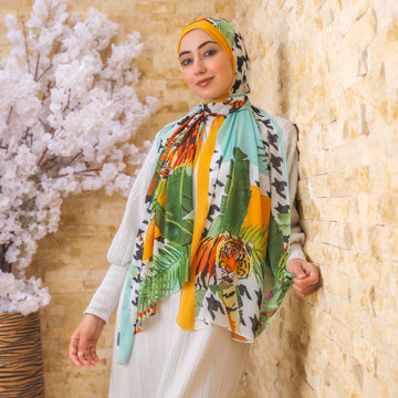 طرحة شيفون ديجيتال ٢متر *٧٠سم - SC9090