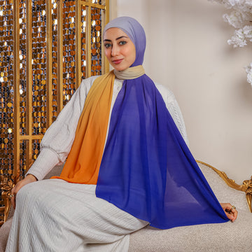 طرحة شيفون ديجيتال ٢متر *٧٠سم - SC9098