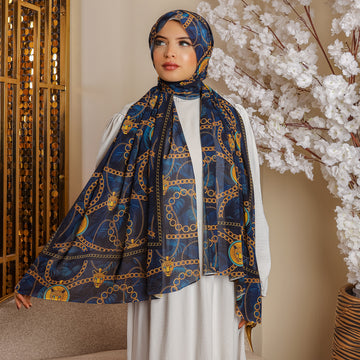 طرحة شيفون ديجيتال ٢متر *٧٠سم -SC9113