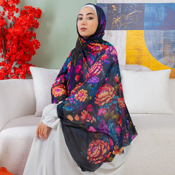 طرحة شيفون ديجيتال ٢متر *٧٠سم -SC9129