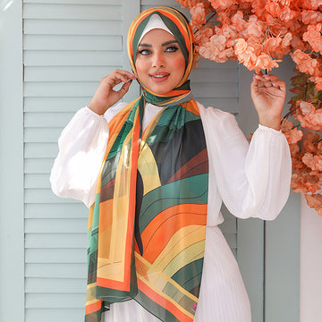 طرحة شيفون ديجيتال ٢متر *٧٠سم -SC9137
