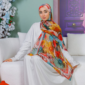 طرحة شيفون ديجيتال ٢متر *٧٠سم - SC9139