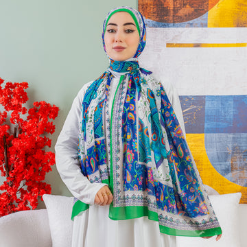 طرحة شيفون ديجيتال ٢متر -SC9144