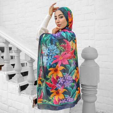 طرحة شيفون ديجيتال ٢متر *٧٠سم - SC9220