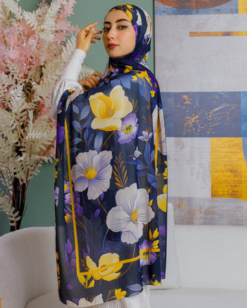 طرحة شيفون ديجيتال ٢متر *٧٠سم - SC9242