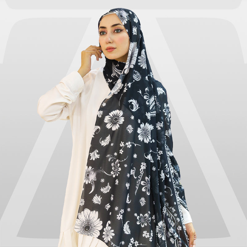 طرحة شيفون ديجيتال ٢متر *٧٠سم - SC9263