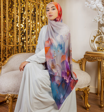 طرحة شيفون ديجيتال ٢متر *٧٠سم - SC9265