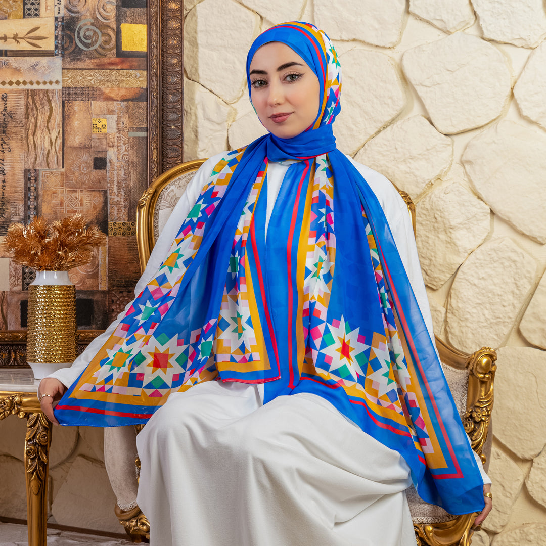 طرحة شيفون ديجيتال ٢متر *٧٠سم - SC9300