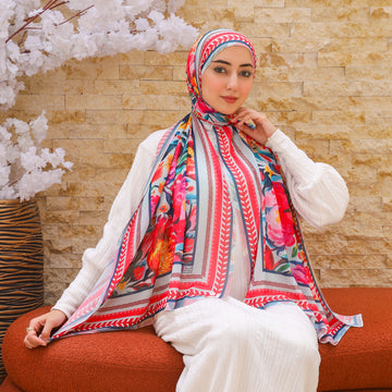 طرحة شيفون ديجيتال ٢متر *٧٠سم - SC9317