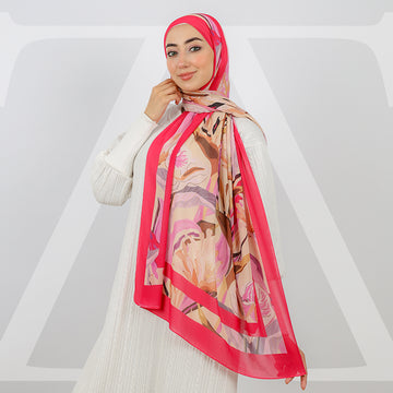 طرحة شيفون ديجيتال 180 - SCM135