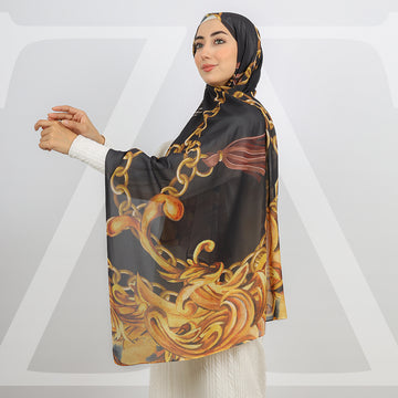 طرحة شيفون ديجيتال 180 - SCM156