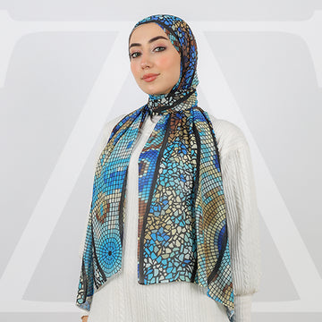 طرحة شيفون ديجيتال 180 - SCM432