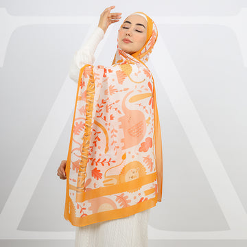 طرحة شيفون ديجيتال 180 - SCM439