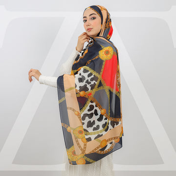 طرحة شيفون ديجيتال 180 - SCM448