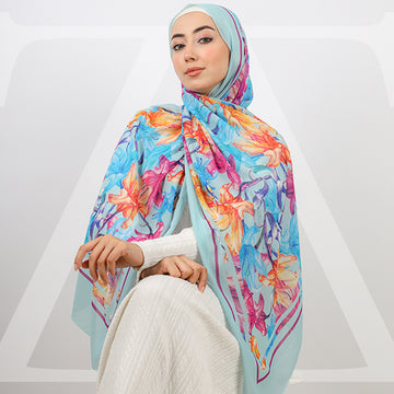 طرحة شيفون ديجيتال 180 - SCM472