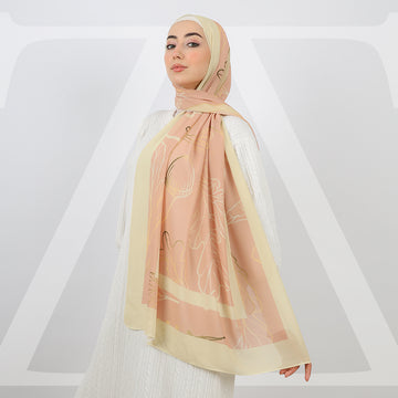 طرحة شيفون ديجيتال ١٨٠سم *٧٠سم - SCM473