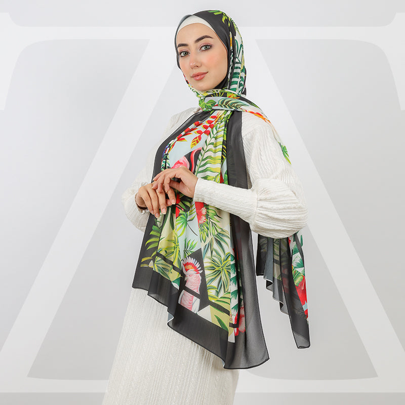 طرحة شيفون ديجيتال ١٨٠سم *٧٠سم - SCM488