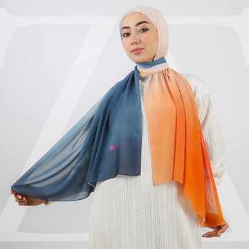 طرحة شيفون ديجيتال ١٨٠سم *٧٠سم - SCM495