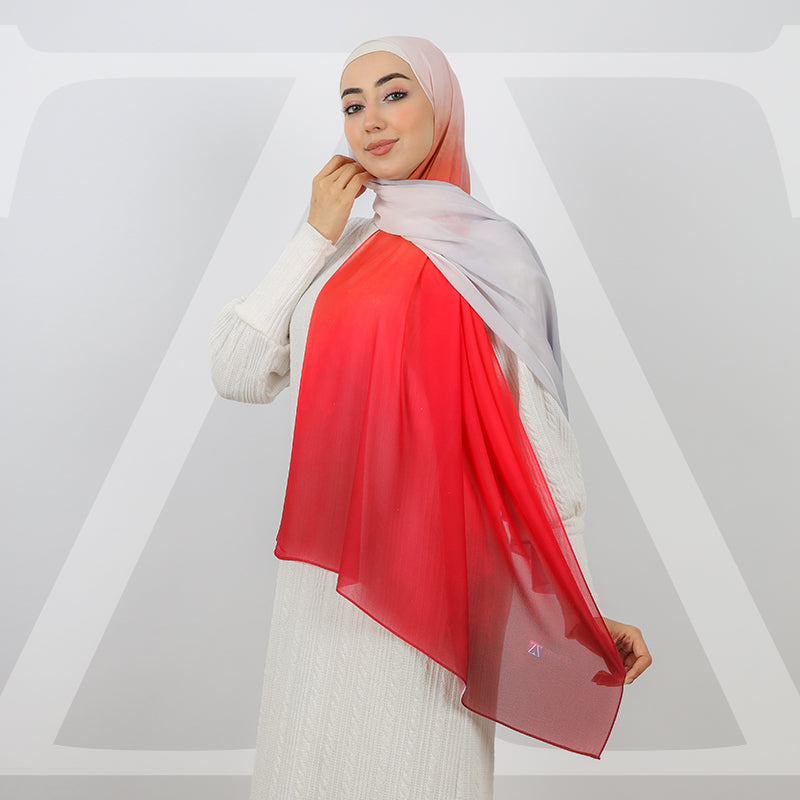 طرحة شيفون ديجيتال ١٨٠سم *٧٠سم - SCM496