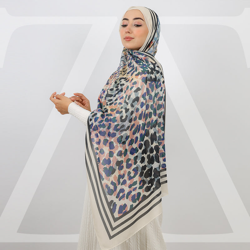 طرحة شيفون ديجيتال ١٨٠سم *٧٠سم - SCM499