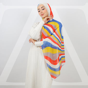 طرحة شيفون ديجيتال ١٨٠سم *٧٠سم - SCM503