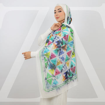 طرحة شيفون ديجيتال ١٨٠سم *٧٠سم - SCM521