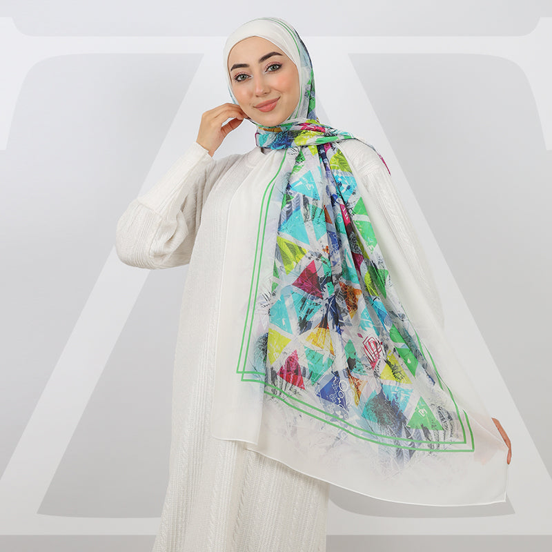 طرحة شيفون ديجيتال ١٨٠سم *٧٠سم - SCM521