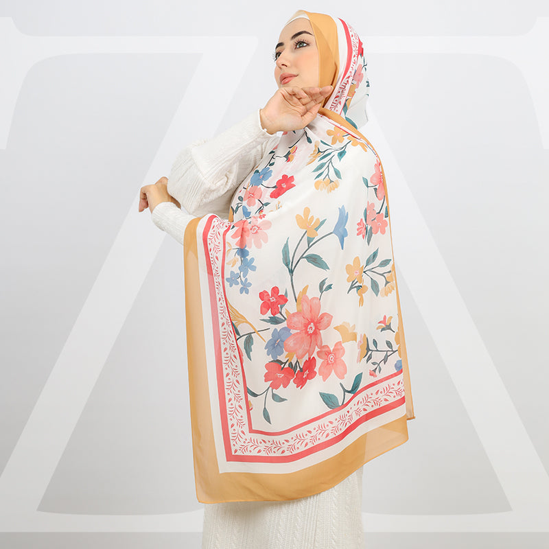 طرحة شيفون ديجيتال ١٨٠سم *٧٠سم - SCM522