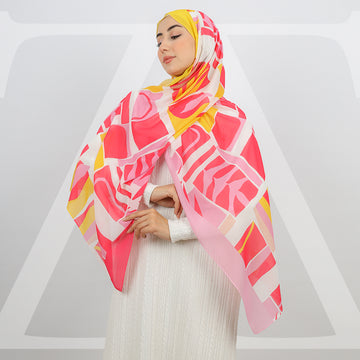 طرحة شيفون ديجيتال ١٨٠سم *٧٠سم - SCM531