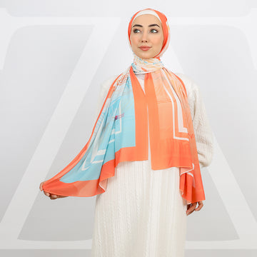 طرحة شيفون ديجيتال ١٨٠سم *٧٠سم - SCM532