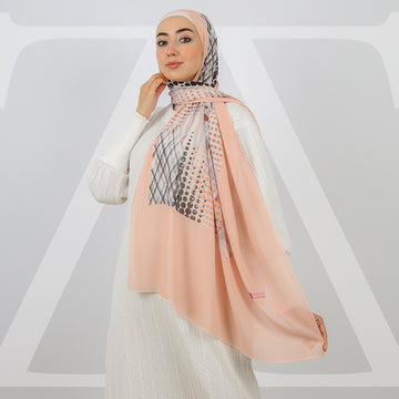 طرحة شيفون ديجيتال ١٨٠سم *٧٠سم - SCM538