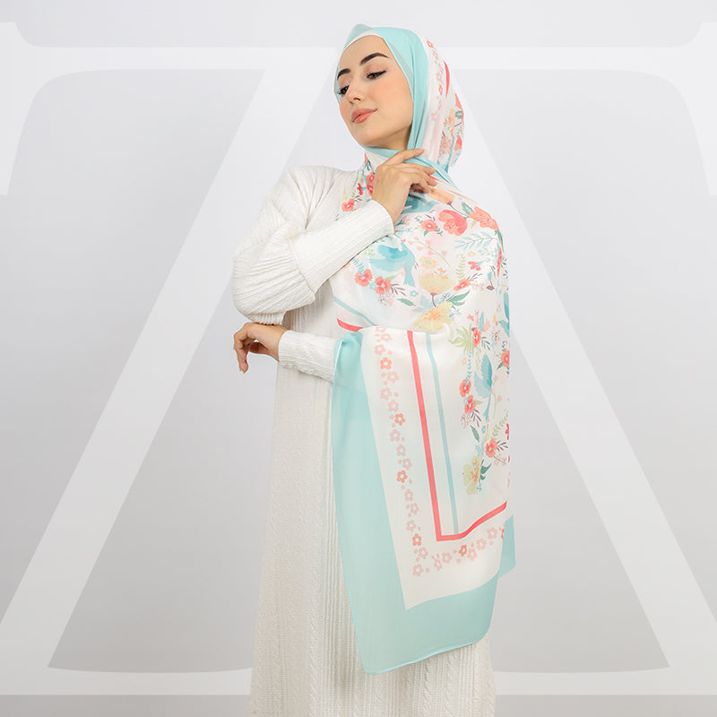 طرحة شيفون ديجيتال ١٨٠سم *٧٠سم - SCM553