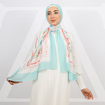 طرحة شيفون ديجيتال ١٨٠سم *٧٠سم - SCM553