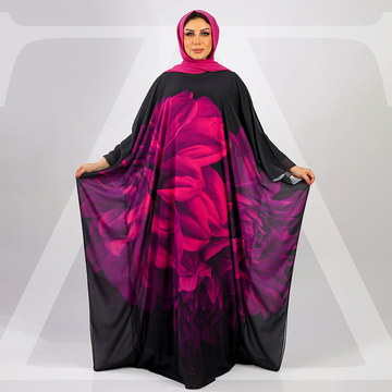 عباية دبي شيفون ديجيتال - SHF518