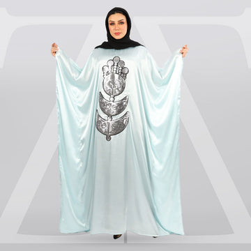 عباية دبي حرير ستان تطريز - STN5036