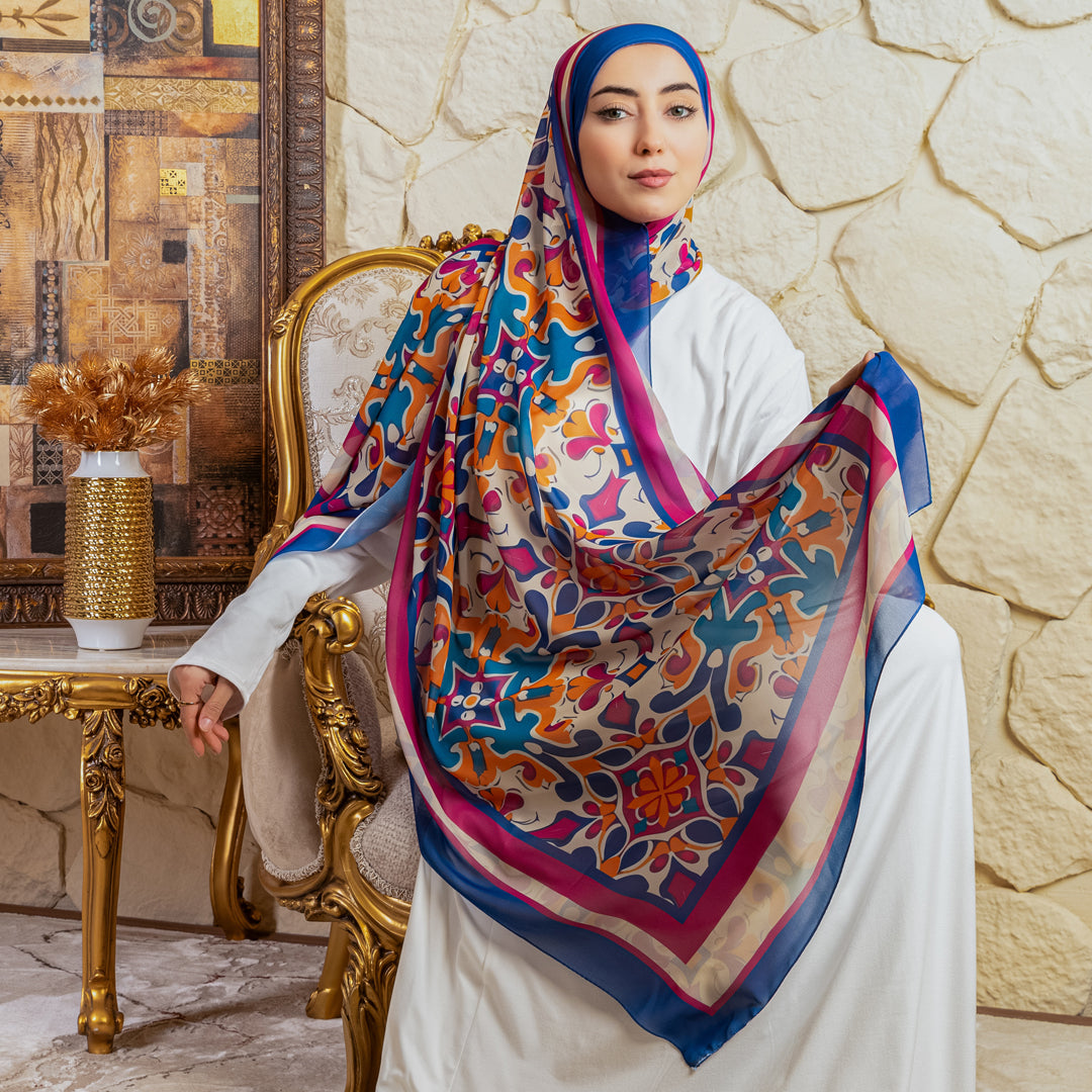 طرحة شيفون ديجيتال ٢متر *٧٠سم - SC9304