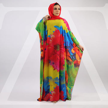 عباية دبي شيفون ديجيتال - SHF531