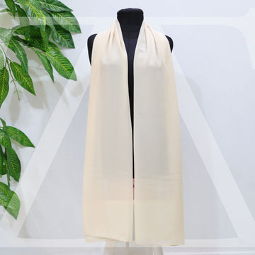 طرحة كريب شيفون ساده ٢ متر - KRP1057